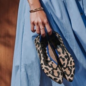 Rothy's The Point Big Cat Print Flats 7